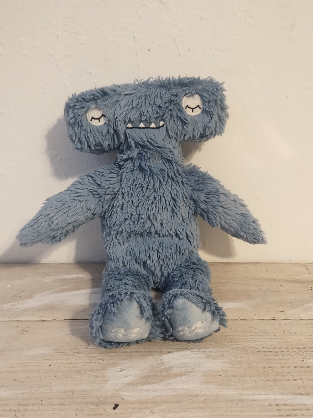 Slumberkins Blue Gray Hammerhead Shark Plush Snuggle Super Soft 13" Ocean Animal